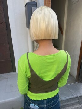 カンナ オーガニック ヘアデザイン(CANNA ORGANIC & HAIR DESIGN) 【CANNA/代官山】抜きっぱなしブロンドボブ