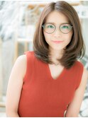 センターパートヘルシースタイル小顔ボブディh3越谷20代30代40代