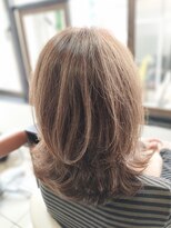 ヘアースタジオ ジェイワン(hair studio J ONE)&nbsp;30代40代50代ひし形ボブCカール外ハネ　ブリーチ無しグレージュ