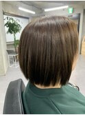 タッセルボブ×マットブラウンカラー×ストレート【上板橋】