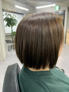 リベルテ 上板橋(liberte) タッセルボブ×マットブラウンカラー×ストレート【上板橋】