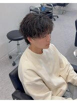 ブライト(BRIGHT)&nbsp;センターパートシャドウパーマ無造作パーマ