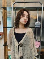 ヒュージ 表参道(huge)&nbsp;レイヤーカット/ニュアンスパーマ/くせ毛風パーマ/顔周りカット