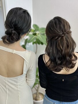 マーリー(marlee) ナチュラルお団子&ハーフアップ