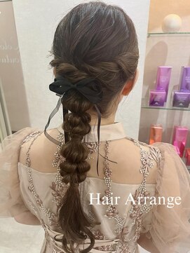 カラークチュール(Color Couture) るな/ヘアアレンジ/編みおろし/ゆるふわヘア