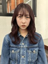 ニコ トウキョウ 渋谷(nico TOKYO)&nbsp;ワインレッド/チェリーレッド/レイヤーカット/ケアブリーチ/赤髪