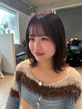 アム(amu) レイヤーカット/ラベンダーピンク/ミディアムレイヤー