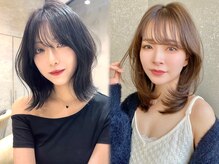 顔まわりにレイヤーを加えミディアムヘアで魅力爆発！華やか顔まわりカットで可愛さを引き出す韓国スタイル