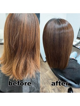 モンド ヘアクリエーション 下荒田店(monde hair creation) 【monde】before × after × 髪質改善
