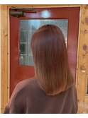 ピンクベージュ3.31つやストレート