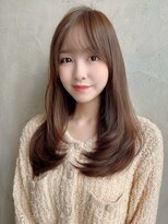 アフロート ルヴア(AFLOAT RUVUA) あむstyle 大人韓国くびれレイヤーシースルーバング20代30代