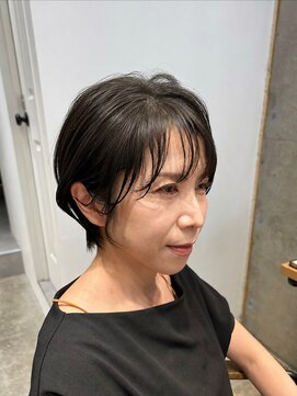 アルトル 池袋2nd(altru) ◇大人40代50代60代ショートボブ丸みショート白髪ぼかし