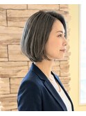 【30代40代50代】大人ひし形ショートボブ