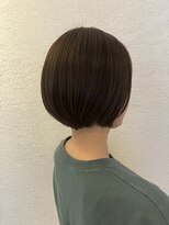 エルサフィロ キタハマ(el zafiro kitahama)&nbsp;20×30×40代×ショートボブ×ツヤ髪×オリーブグレージュ