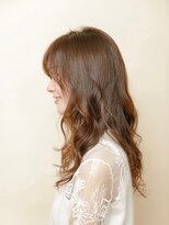 グレージュカラー/シルキーベージュ/斜めバング/銀座/髪質改善