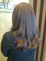 アヤラ オーガニックアンドスパ 東船橋店(AYALA) パープルブラウン×毛先パーマ