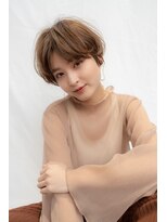 オースティン 門前仲町(AUSTIN)&nbsp;大人かわいい前髪セシルカットココアブラウンフリンジウェーブ