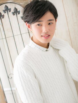 モッズヘア メン 上尾東口店(mod's hair men) ≪mod's men≫コンマバング×ダークアッシュショートマッシュK