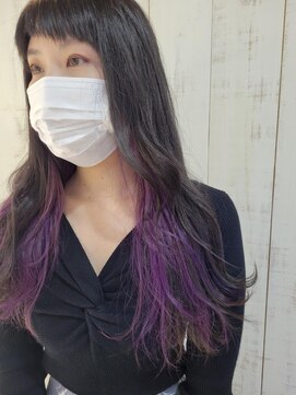 エスポワール 北習志野店(ESPOIR) インナーカラー☆ラベンダーバイオレット