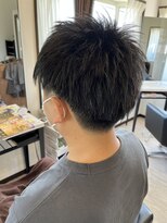 コアフィールフィス(COIFFURE fils) 《見附 今町》メンズ 束感 刈り上げ 黒髪ショート