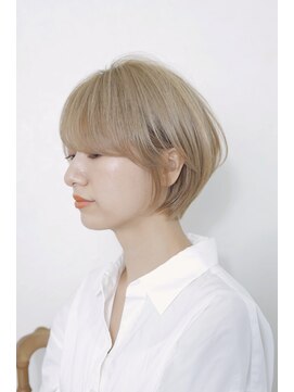 ルーフ 用賀(ROOF) 【ROOF用賀店】大人丸みショート/ミルクティーベージュ