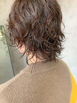 テトヘアー(teto hair)&nbsp;ウェーブパーマ、ウルフパーマ、ミニウルフ、オリーブカラー