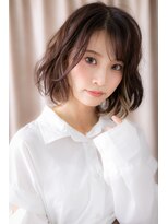 カバーヘア ブリス 大宮西口(COVER HAIR bliss) 抜け感大人ガーリーイヤリングカラーゆるふわボブパーマW大宮