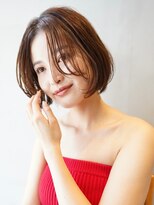 ニコ トウキョウ(nico TOKYO)&nbsp;顔まわりレイヤーミニボブ切りっぱなしワイドバング