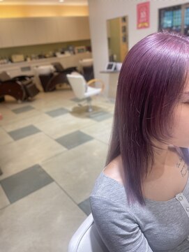 ポイントファイブバイソレイユ 藤沢店(.5 by SOLEIL) 顔まわりウルフスタイル