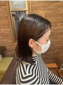 結べるボブ切りっぱなしヘア