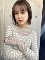 ミンクス渋谷スマートサロン(MINX shibuya smart salon)&nbsp;ショート 姫カット ダークアッシュ 魅力倍増カール シアーカラー