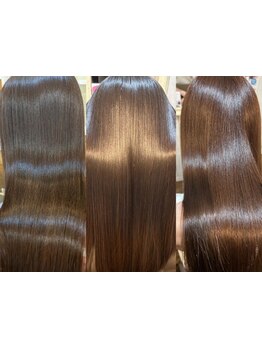 縮毛矯正で気になる癖/広がりを抑えます*自然な柔らかストレートで艶感たっぷりの美髪に*[茅ヶ崎/茅ヶ崎駅]