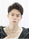 大人短髪刈り上げアップバングオールバックメンズショート
