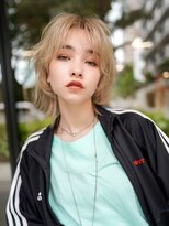 ギークス(GEEKS) 【GEEKS渋谷】ナチュラルブロンド/ウルフカット/冬カラー/透明感