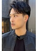 大人外国人風アップバングツーブロック　n7.4.17