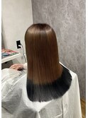 ツートーン艶カラー