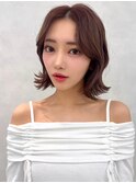 韓国レイヤー/ワインレッド/マロンベージュ/イメチェン/吉祥寺
