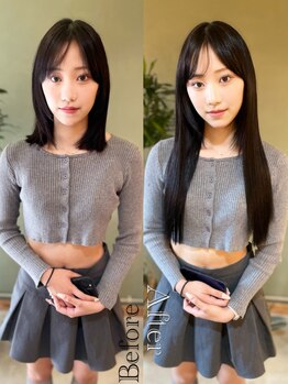 クオン(kuon)の写真/【大手町/1枚400円～】今すぐ髪を伸ばしたい!エクステ専門店で確実な仕上がりで地毛に馴染むロングヘアに♪