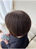 髪質改善 グランドグレイカラー 白髪全体染め