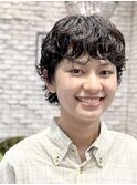 やわらかウェットパーマ×ニュアンスショート