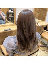 ジップ 土気あすみが丘店(ZIP)&nbsp;小顔/韓国風巻き顔まわりレイヤー透明感ブリーチなし/グレージュ