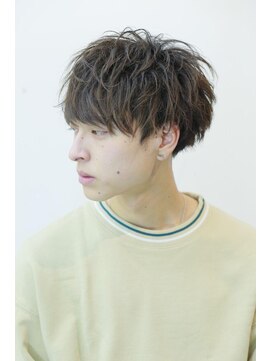 リップス レイ ギンザ(LIPPS Ray GINZA) 【無造作】前下がりマッシュ　スパイラルパーマ