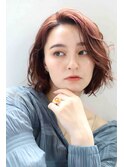40代/50代/60代カシスブラウン×レイヤーボブ【IRORI　土気】