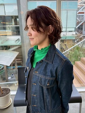 ディフィーノ 青山(DIFINO) 【DIFINO 青山】ショートミディ/パーマ/ブラウン