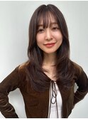 小顔になれるレイヤースタイル