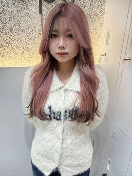 ☆巻き髪映え確実！ペールピンクエンドカラー