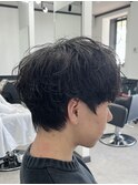 メンズミディアム　高松無造作パーマ