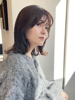 くらげ美容院 武蔵小杉&nbsp;簡単外ハネくびれミディ