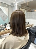 <ゲスト>ブリーチなしダブルカラーで作る上品オリーブベージュ