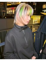 ヌル 原宿店(Null) スラッシュカラー/ルーツカラー/ブリーチデザインカラー/ウルフ